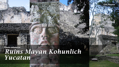 Ruins Mayan Kohunlich Yucatan