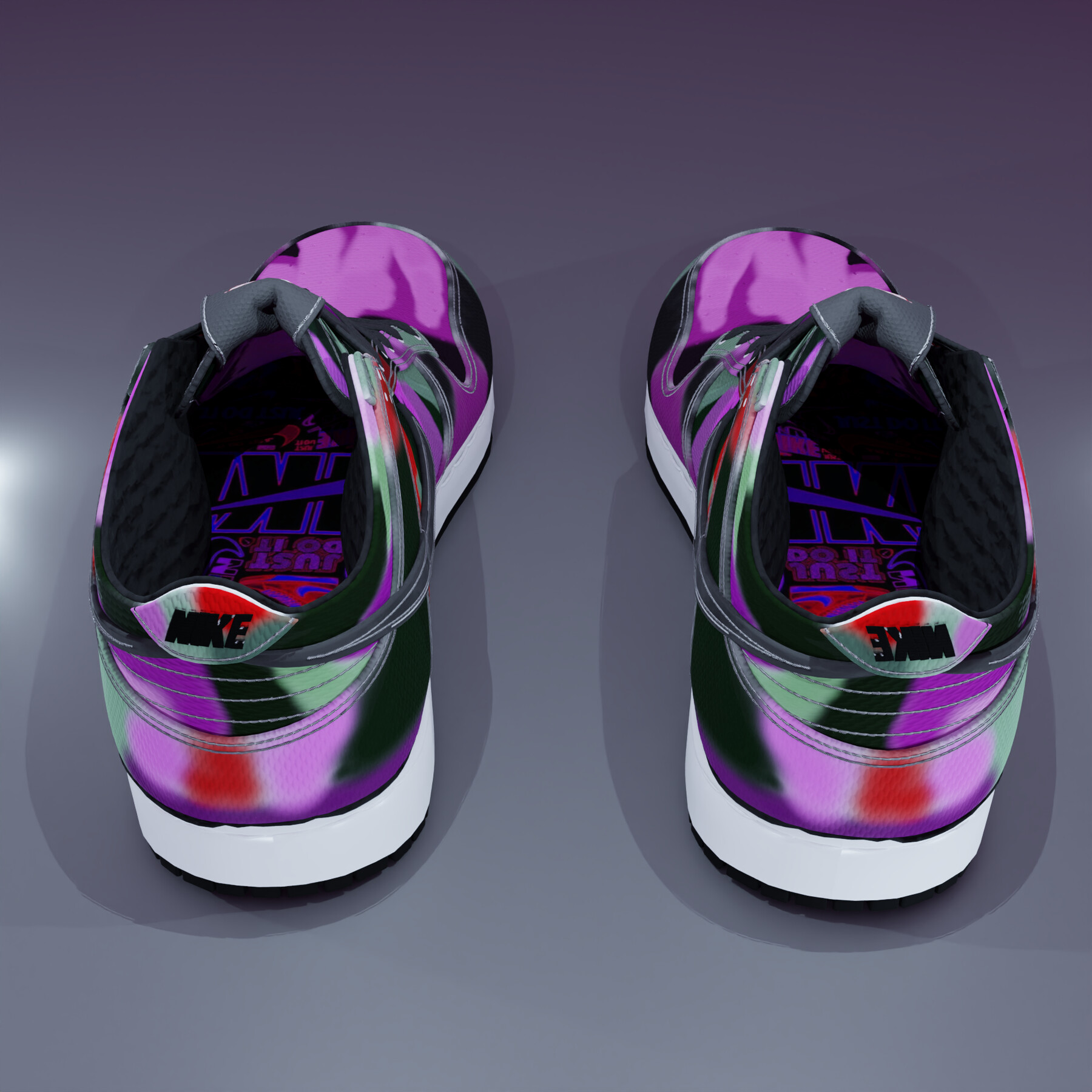 ArtStation - Nike Dunk Low PRM Graffiti Pink | Game Assets