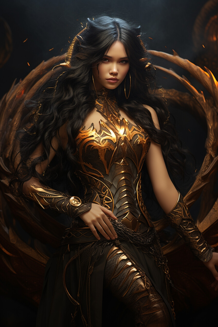 ArtStation - Enchantress of the Scorpion: A Full-Body Portrait of a ...