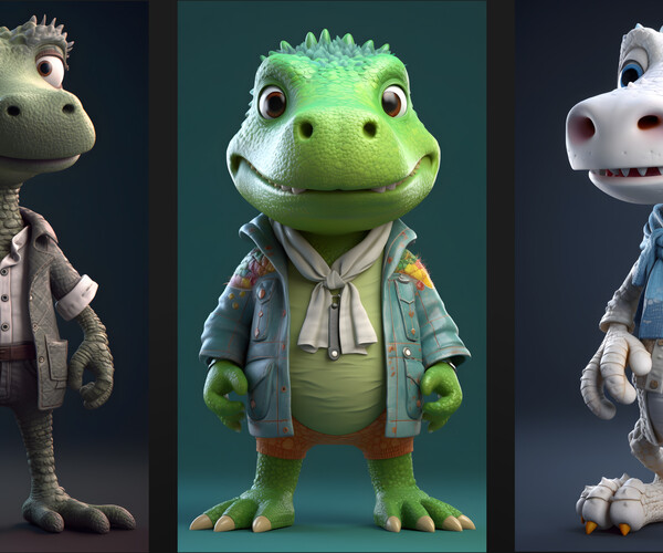 ArtStation - +330 Fantasy Crocodile (Fantasy Character) Vol.04 | 4K ...