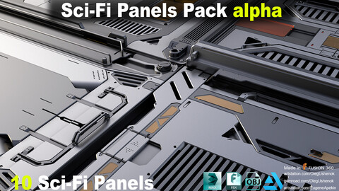 Sci-Fi Panels Pack vol 6 "Alpha"