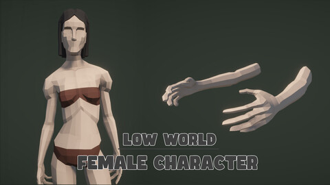 Low World - Base Female Character - Rigged & Animated