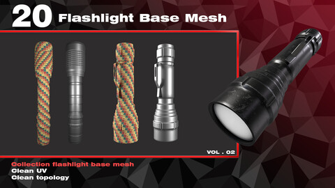 20 Flashlight Base Mesh-VOL.02