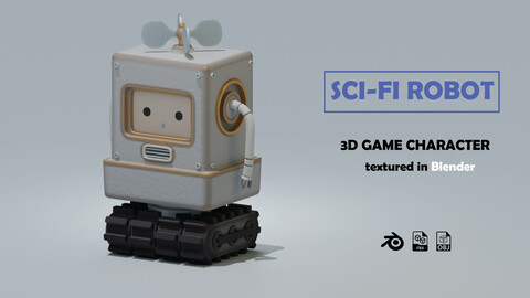 Sci-fi Robot 3D Model - 3D Game Assets #2
