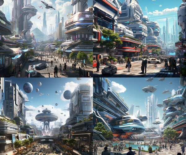 ArtStation - Futuristic City II. | Artworks