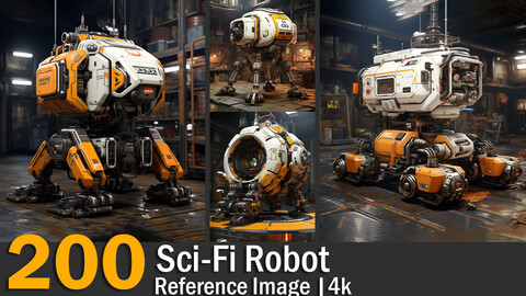 Sci-Fi Robot | Reference Images | 4K