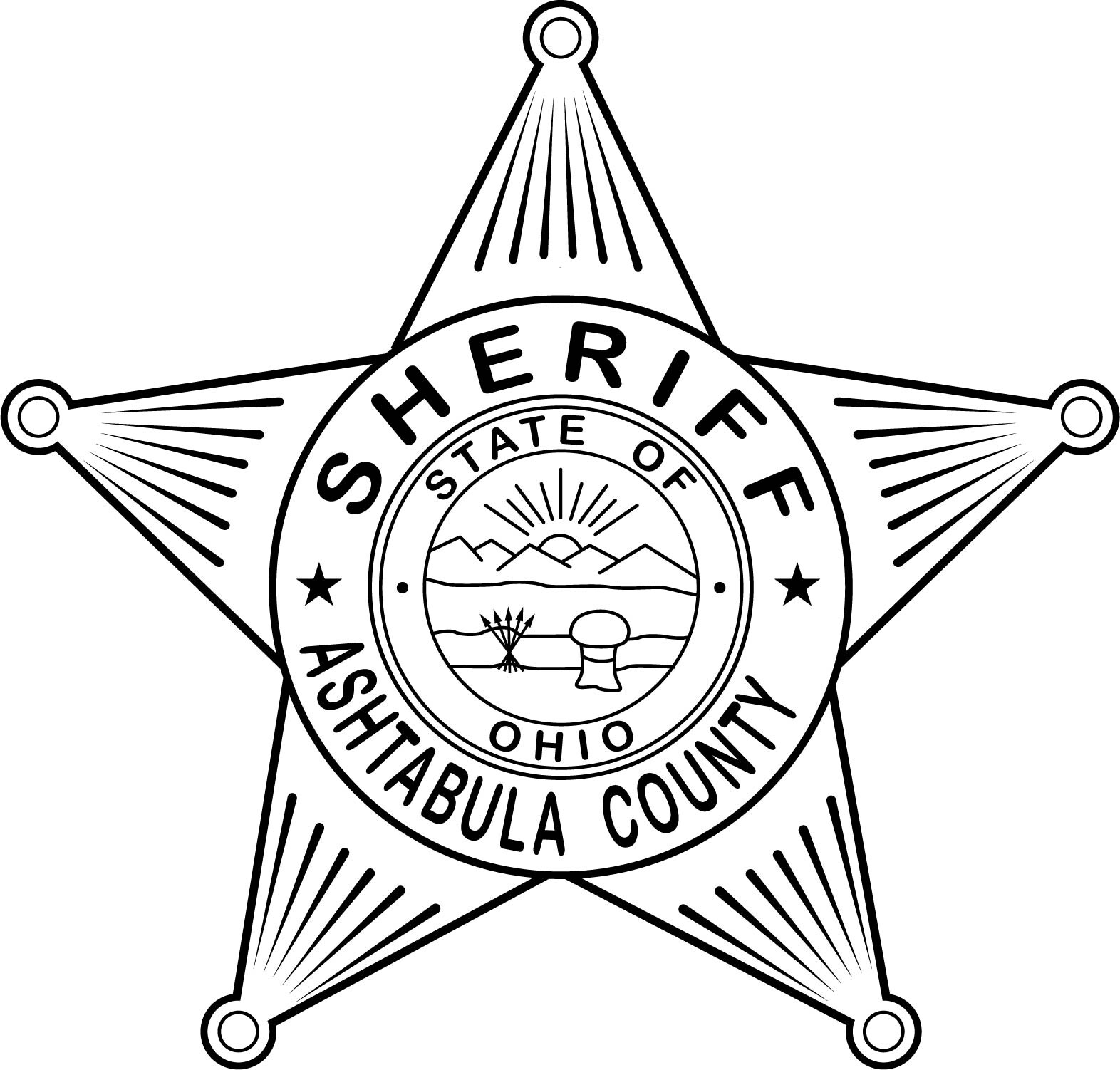 ArtStation - Ashtabula County Sheriff Badge Ohio vector file Black ...