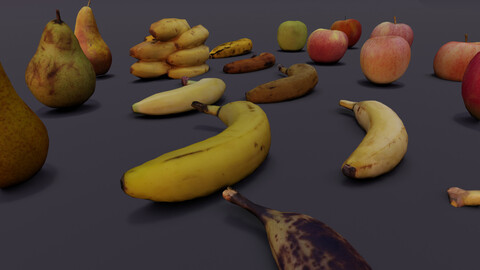 Fruits Pack 3D model