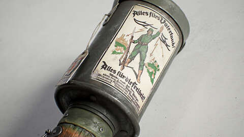 WWI German Stick Grenade, Model 1915