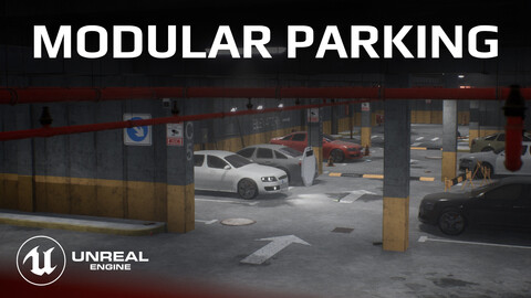 Modular Parking Garage - Underground Car Park (Parking lot) - UE4/5