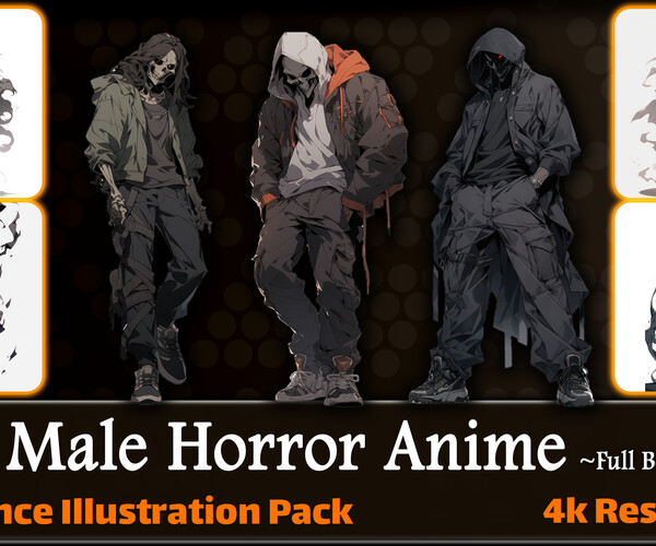 ArtStation - +25 Anime Horror Pack