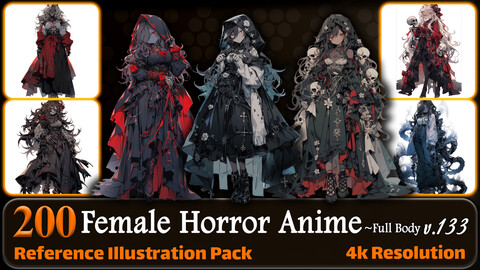 ArtStation - +25 Anime Horror Pack