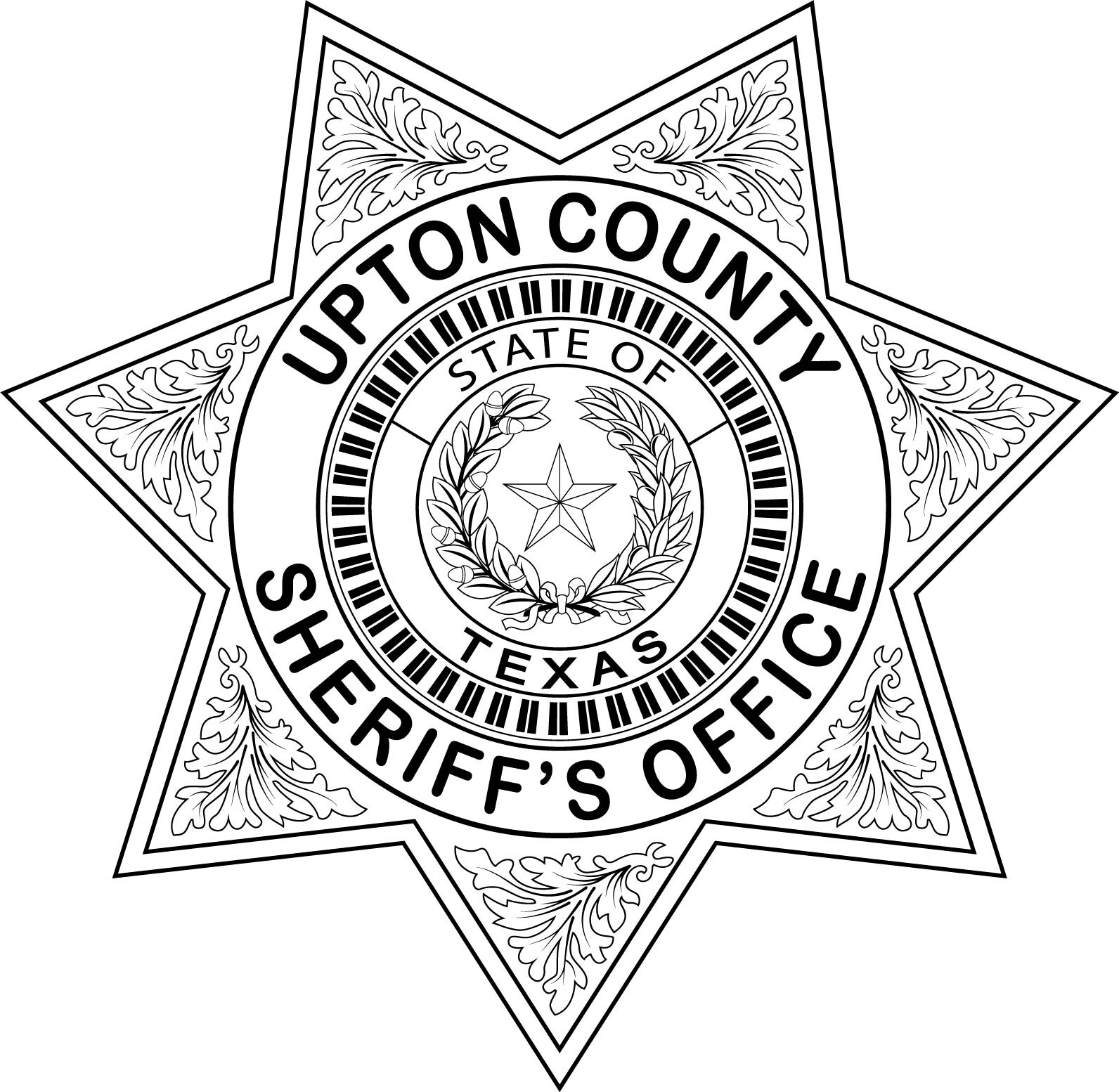 ArtStation - Upton County Sheriffs office badge Texas vector file Black ...