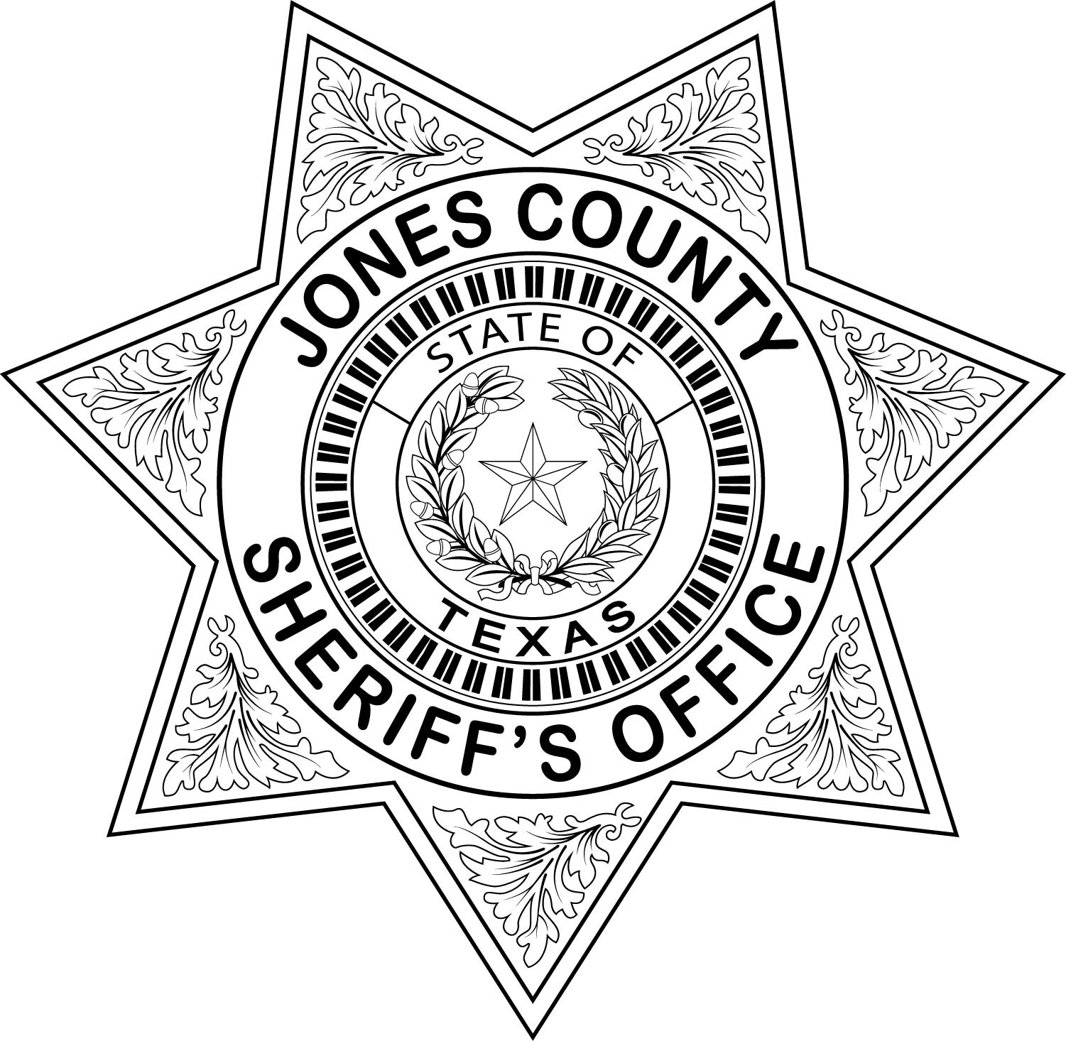 ArtStation - Jones County Sheriffs office badge Texas vector file Black ...