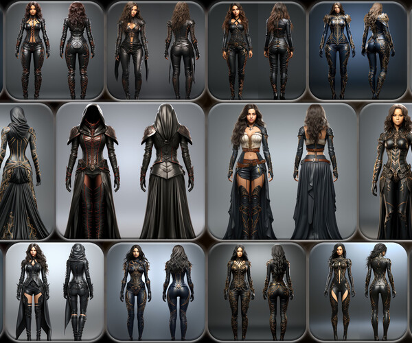 ArtStation - 200 Feminine Space Opera Outfit Reference Pack | 4K | v.26 ...