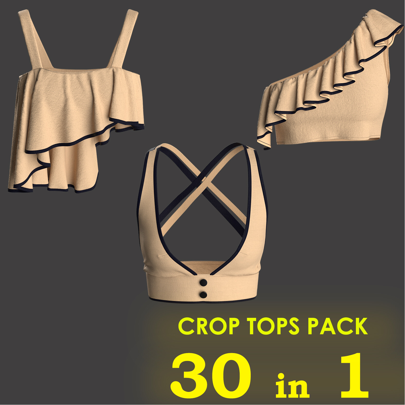 30 Different Female Crop Tops