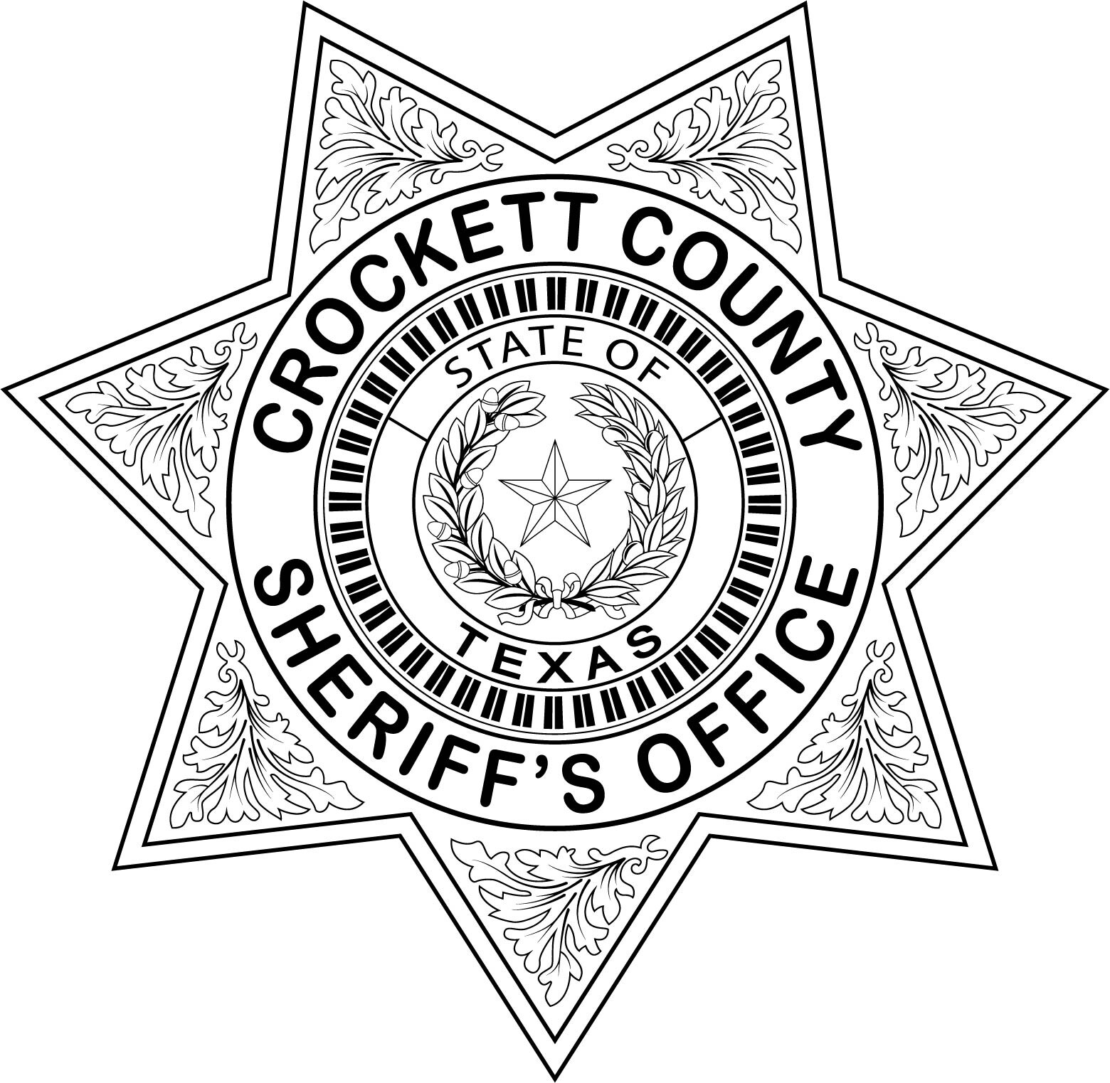 ArtStation - Crockett County Sheriffs office badge Texas vector file ...