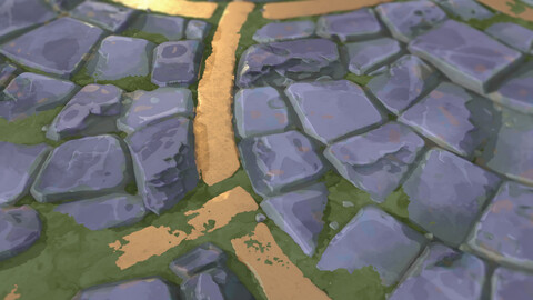 Ghibli Stylized GroundTile Texture/Material sbs & sbsar