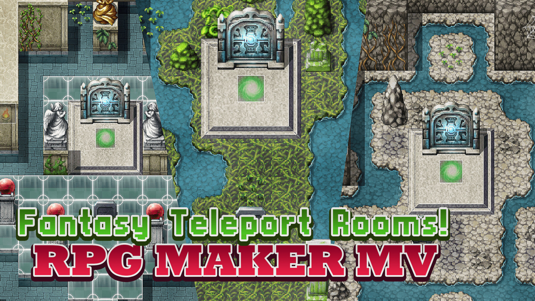 ArtStation - FANTASY TELEPORT ROOMS (RPG MAKER Map Presets) | Game Assets