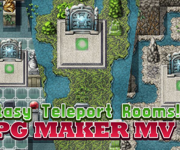 ArtStation FANTASY TELEPORT ROOMS RPG MAKER Map Presets Game Assets   File 