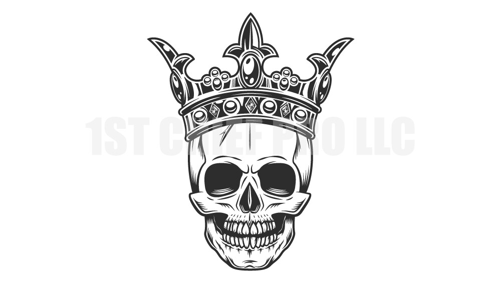 Skull King, Skull with Crown, Skull Wearing a Crown, Vintage Skulls, Black and White,  Art Board Print for Sale by EclecticAtHeART