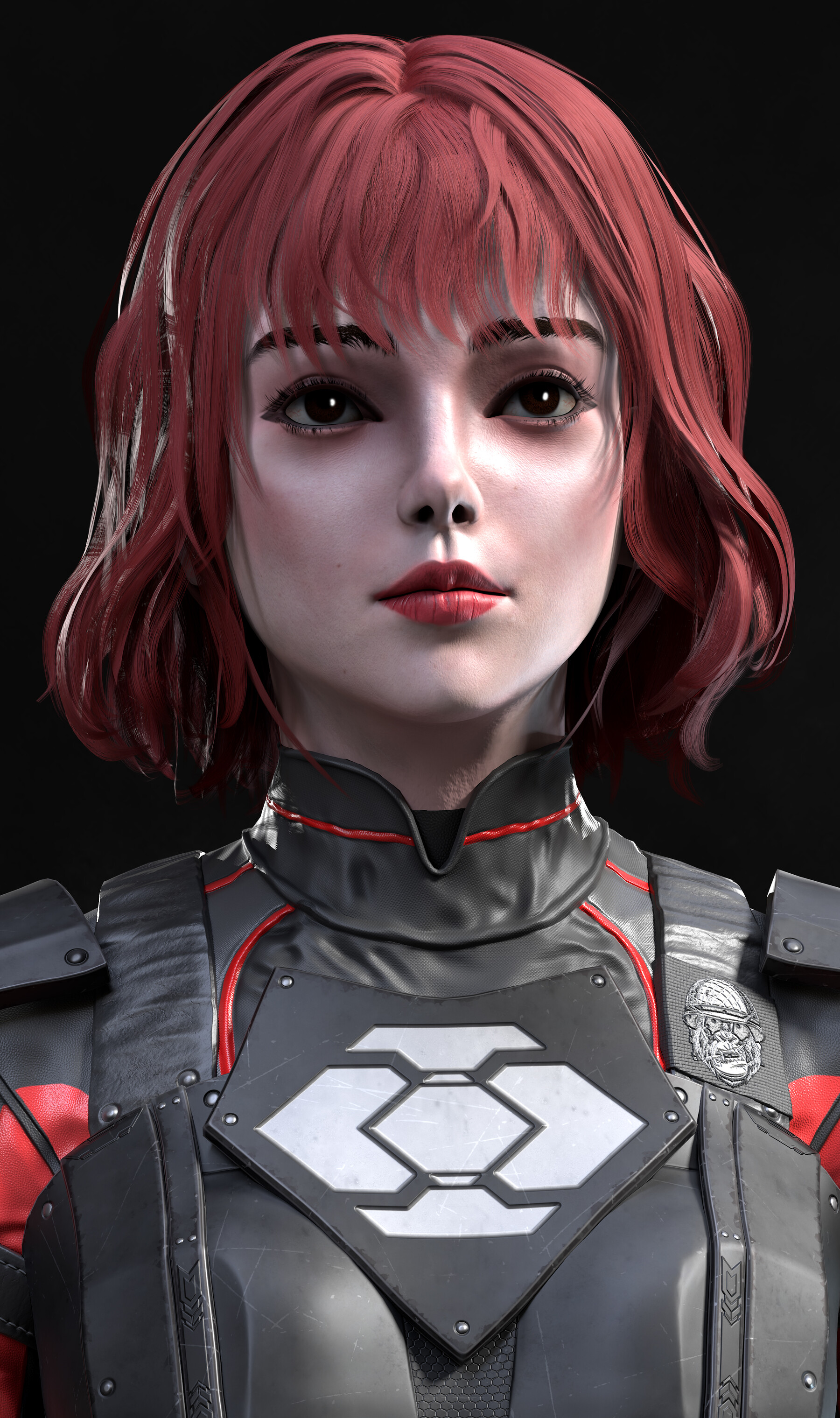 Artstation Sci Fi Girl 2 Game Ready Game Assets 6301