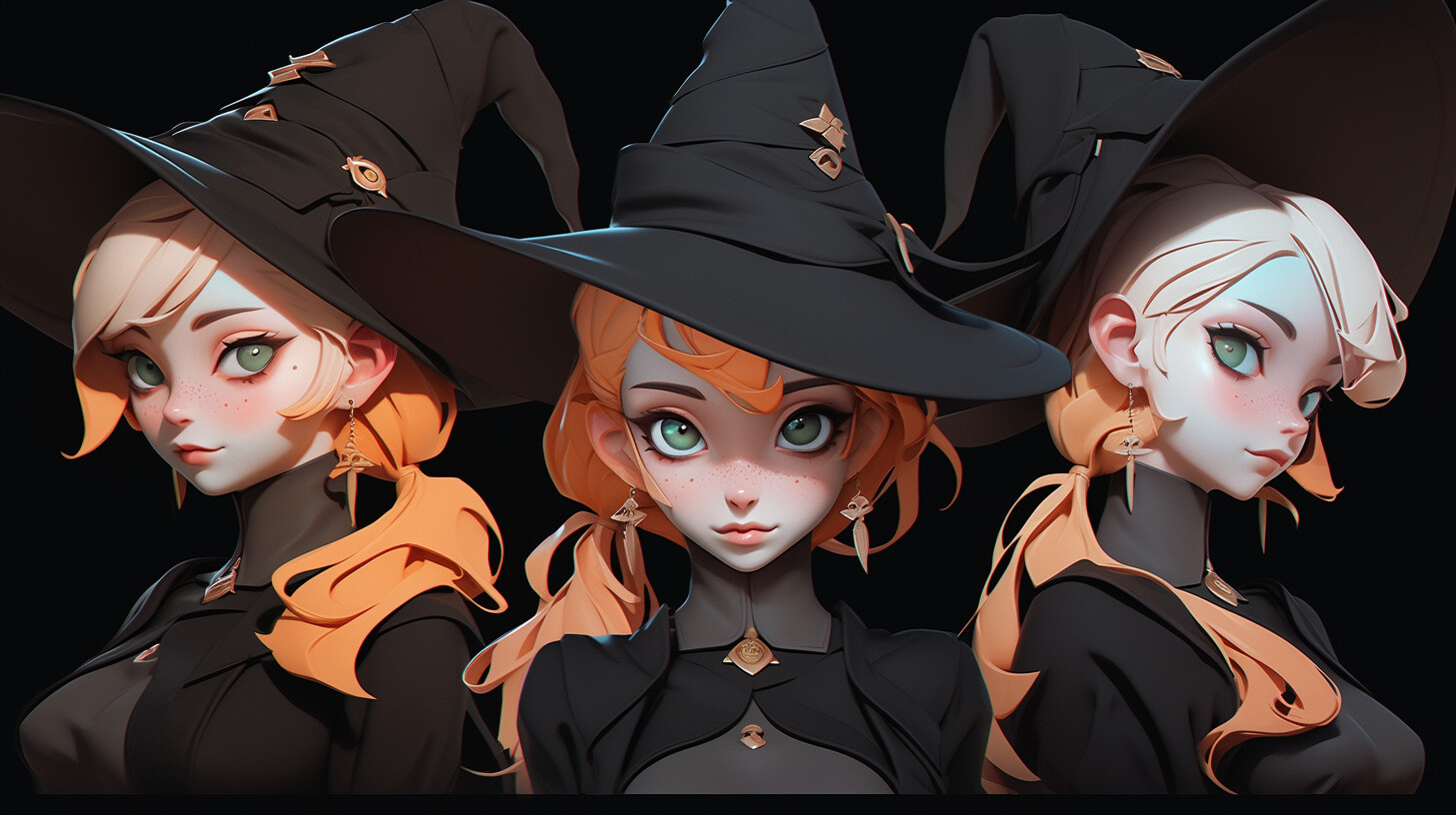 400 Magical Witch Outfit Character References, Witch Hat Reference
