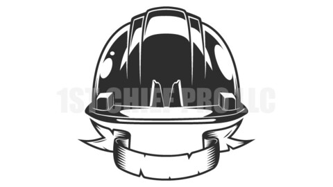 Business builder hard hat with ribbon from new construction and remodeling house in vintage monochrome style vector illustration