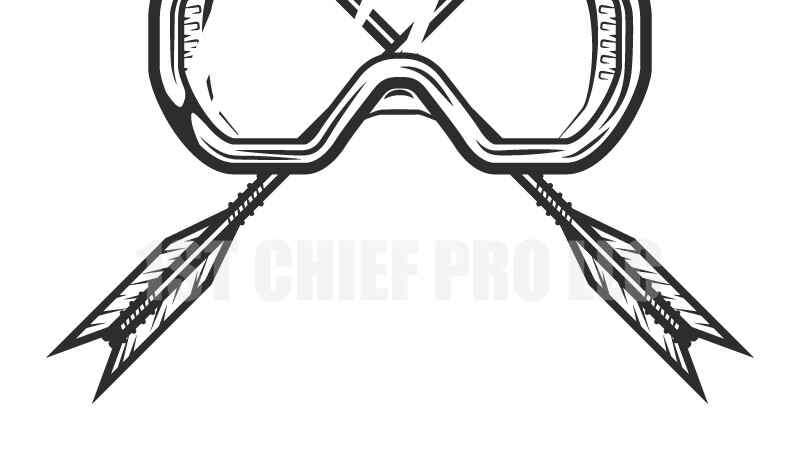 Artstation Vintage Hunting Arrow Concept With Safety Glasses In Monochrome Style Vector 6088