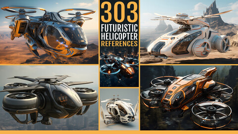 303 Futuristic Helicopter