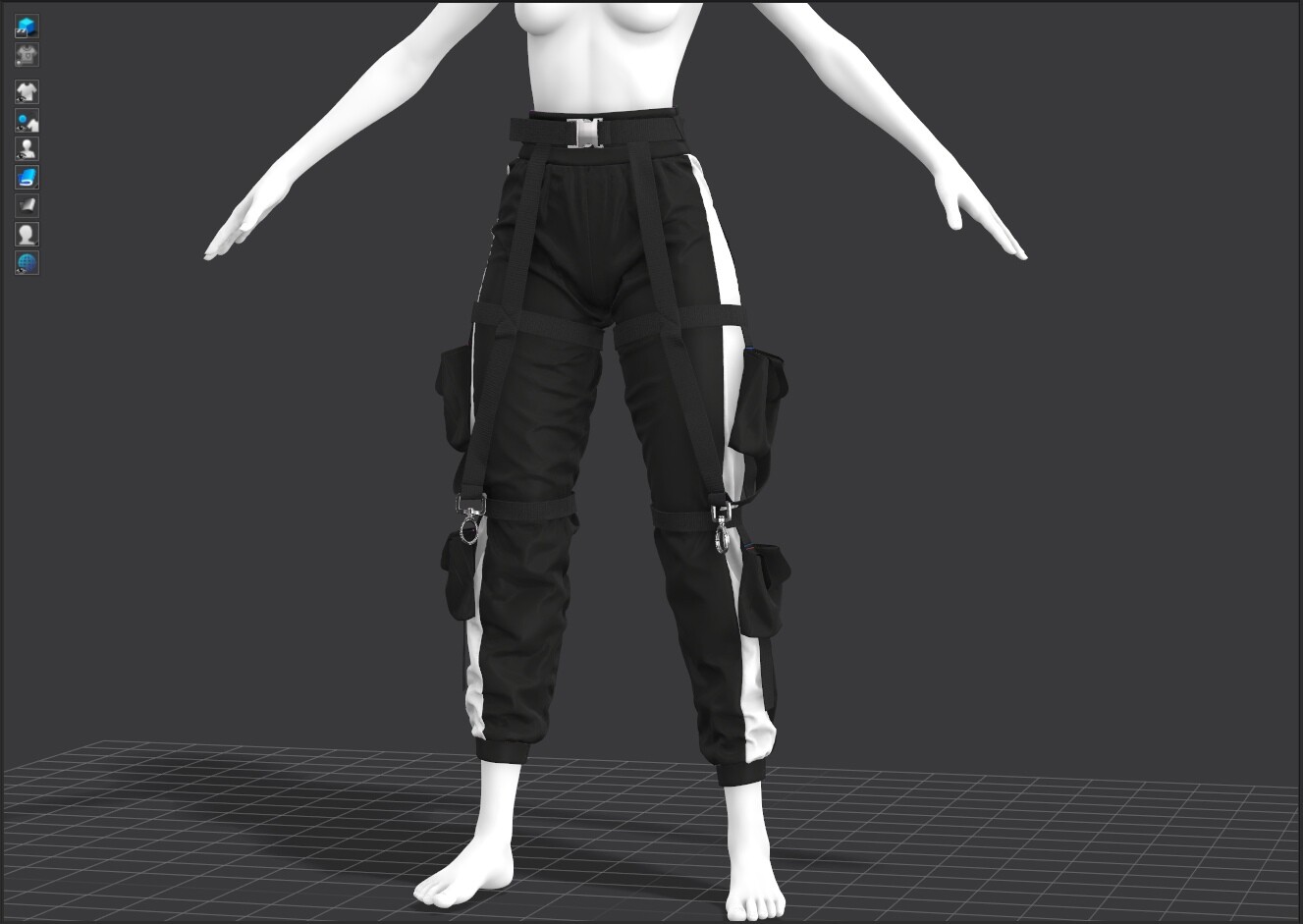 ArtStation - Female tactical outfit / Marvelous Designer
