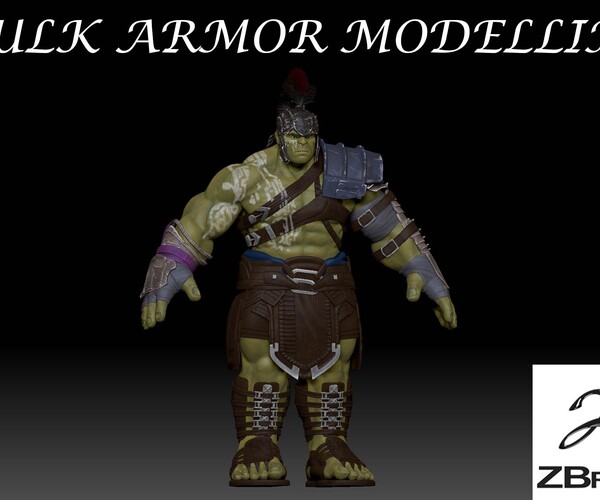 ArtStation - HULK ARMOR MODELLING IN ZBRUSH FOR BEGINNERS | Tutorials