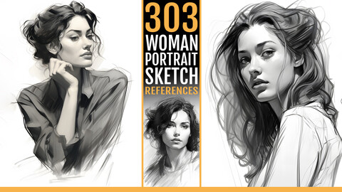 303 Woman Portrait Sketch