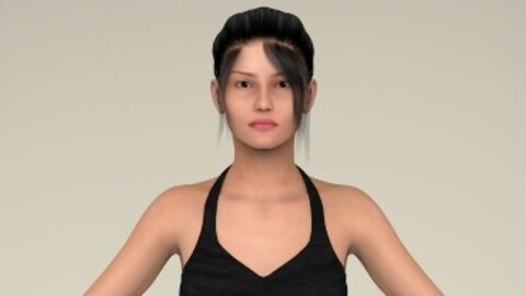 Realistic Young Sexy Girl 3d Character