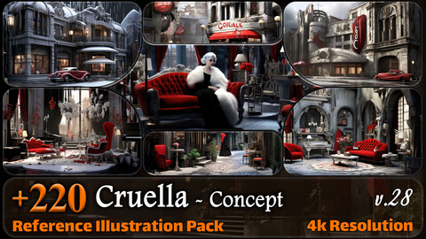 220 Cruella Concept Reference Pack | 4K | v.28