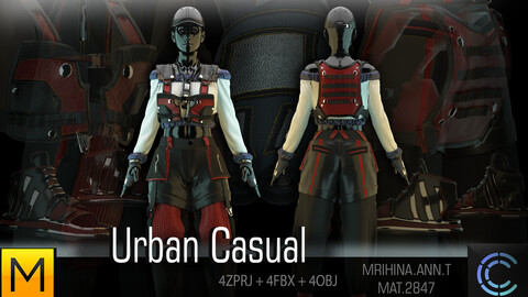 Urban Casual. Clo3D. Marvelous Designer.
