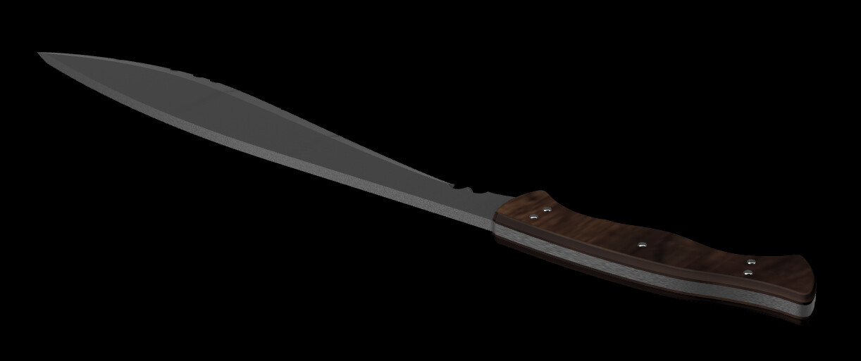 ArtStation - Resident Evil 4 Remake - Jack Krauser combat knife 3D model