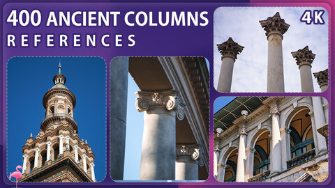 400 Ancient Columns Reference Pack – Vol 1