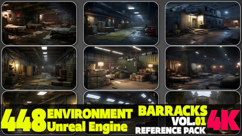 448 4K Barracks Environment Reference Pack Vol.01