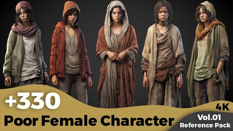 +330 Poor Female Character Concept(4k)