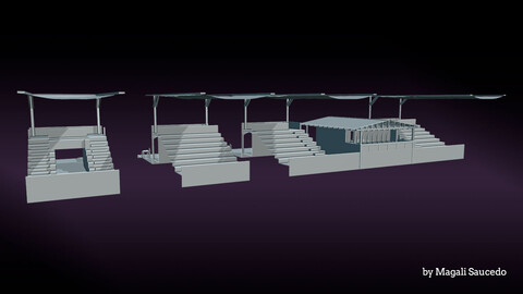 Ancient grandstand - Blender file