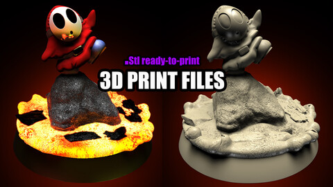 SHY GUY - THE SUPER MARIO BROS MOVIE - 3D PRINT MODEL .STL