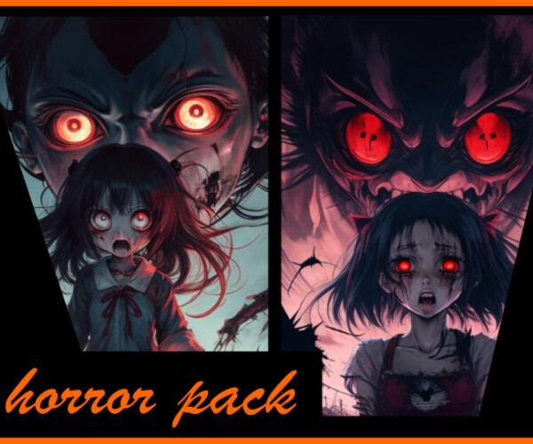 ArtStation - +25 Anime Horror Pack