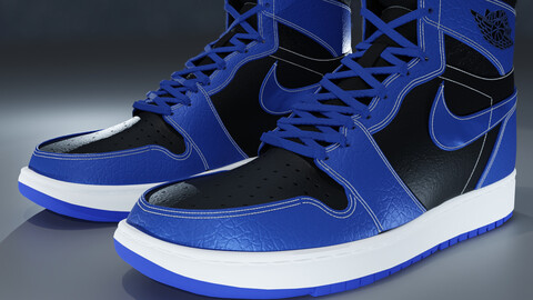 Nike Air Jordan 1 High OG PBR 3D Model