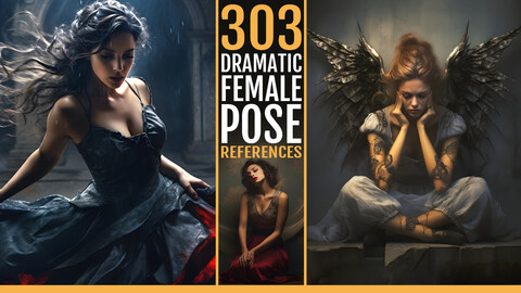 303 Dramatic Female Pose