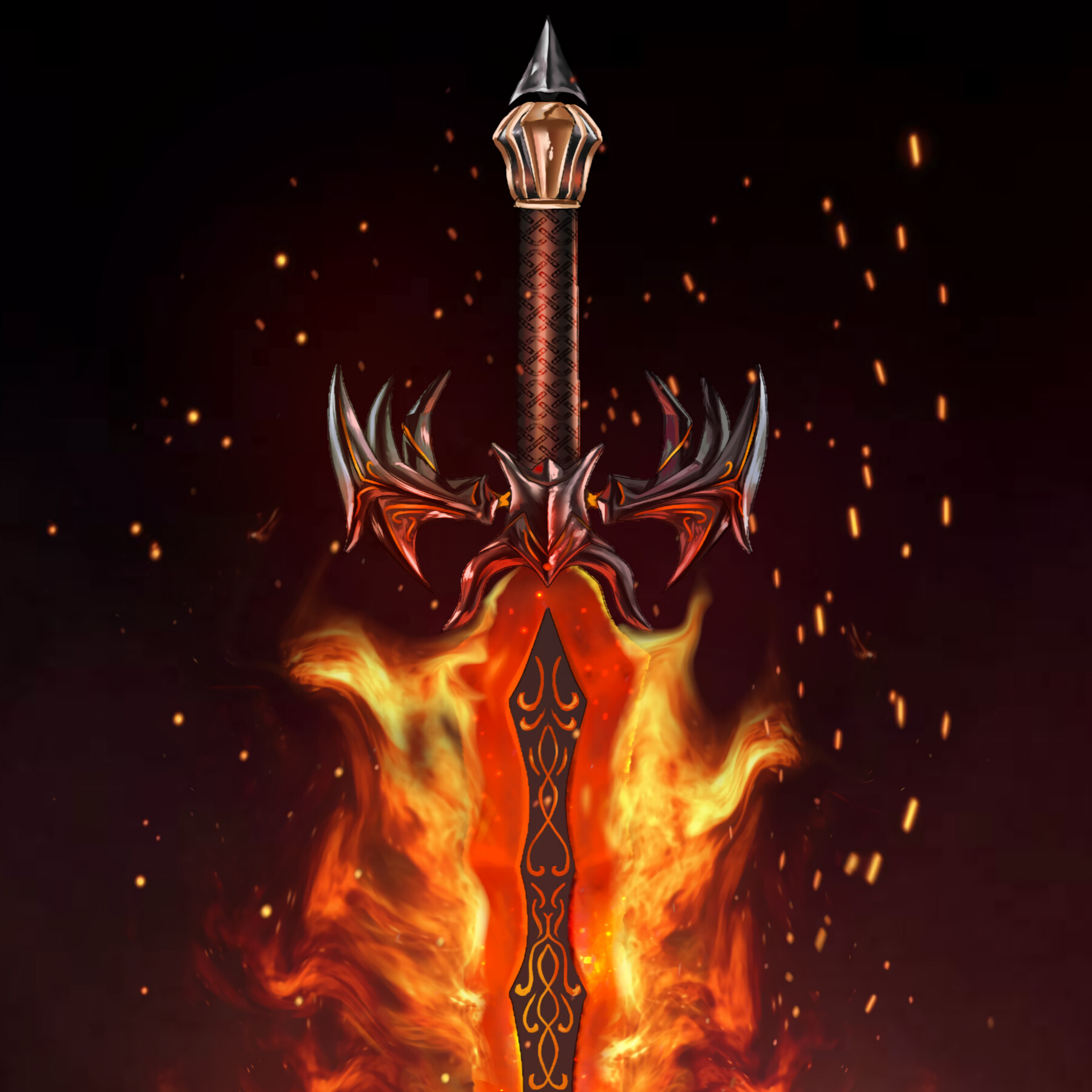 ArtStation - FLAMING SWORD | Artworks