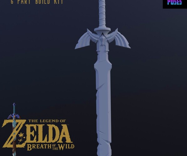 ArtStation - ZELDA - ANCIENT MASTER SWORD 6 PIECE BUILD KIT (3DPRINT ...