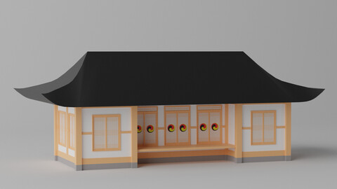 Korean Traditional House Hanok 3D model