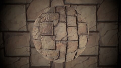 Stylized Stone Wall Texture Pack 4