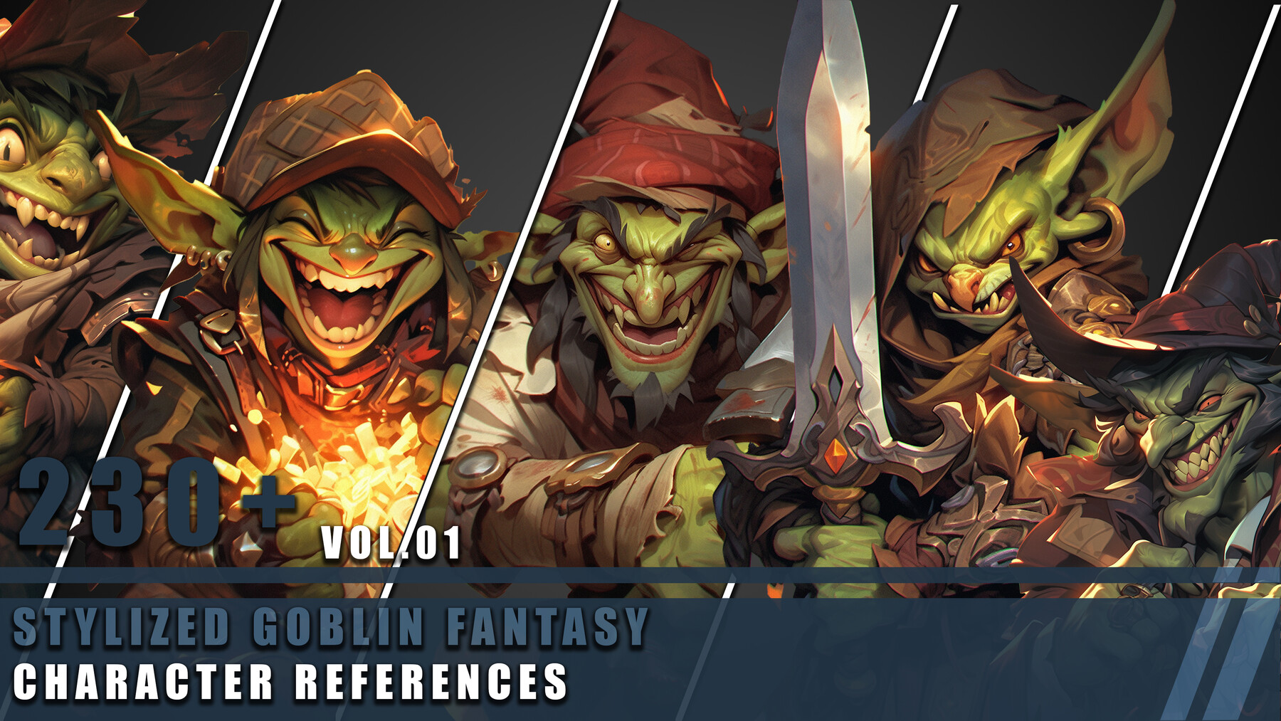 Artstation 230 Stylized Goblin Fantasy Character References Vol01